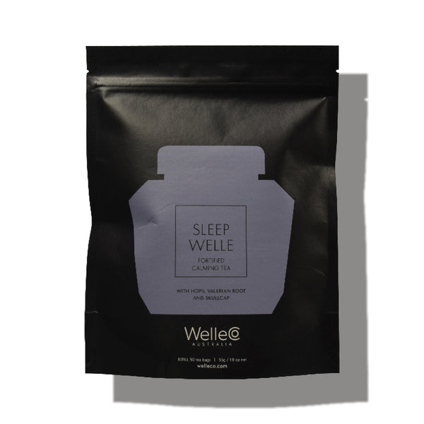 WelleCo SLEEP WELLE Calming Tea Pouch Refill - 50 Tea Bags